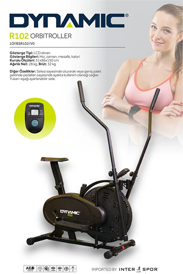 Eliptik Bisiklet Ayakta Ve Oturarak Kullanılabilir Orbitroller Orbitrack